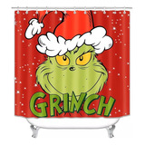 Christmas Greench Ducha Set Four Piez Cortina [u]