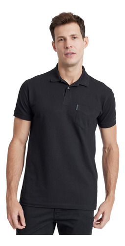 Camisa Polo Aramis Com Bolso In23 Preto Masculino