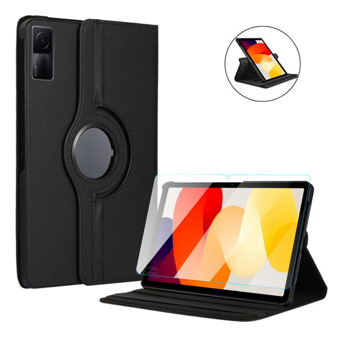 Kit Case 360° + Película De Vidro Para Xiaomi Redmi Pad Se Cor Preto