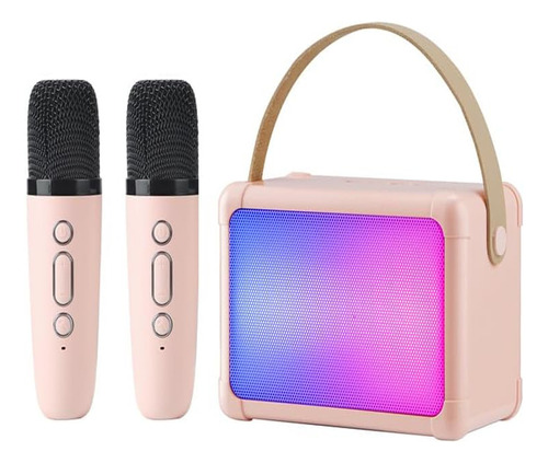 Máquina De Karaoke Para Niños Bluetooth Con 2 Micrófonos 