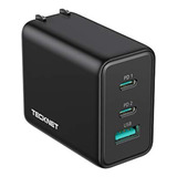 Cargador Usb C Tecknet 65w Pd 3.0 Gan Cargador Tipo C Adapta