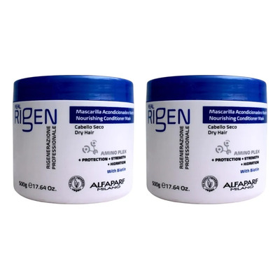 2 Pzs Mascarilla Alfaparf Rigen Cabello Seco Amino Plex 500g | Envío gratis