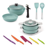 Batería De Cocina Jade Cook Smart + Utensilios 24 Piezas 