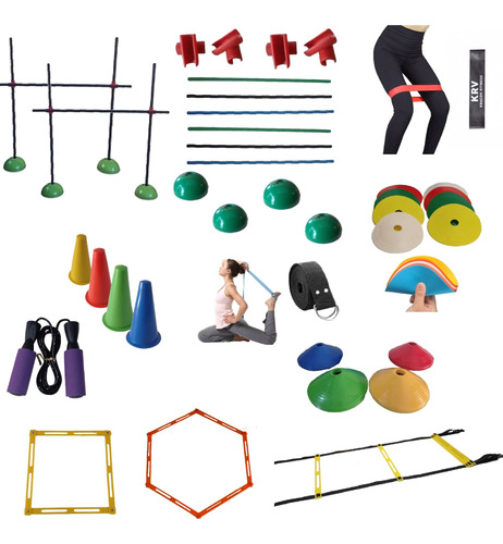 Set Kit De Entrenamiento Funcional N°3 Fitness Gym O Casa