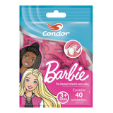 Fio Dental Infantil Com Cabo Barbie Condor 40 Unidades