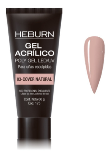 Polygel Uñas Esculpidas Cover Natural  X 60g Anmat Heburn