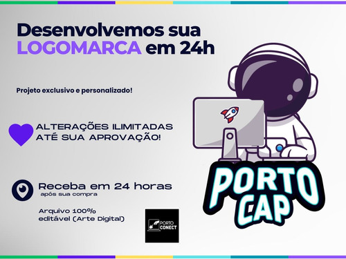 Criação Logomarca Logotipo Criação Marca Logo Fazer 24h