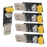 5 Pzas Modulo Adaptador Esp8266 Esp-01 Usb Serial Para Wifi