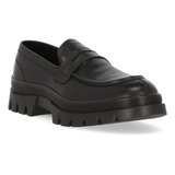 Zapato Casual Hombre Color Negro Piel Genuina Comodos 410-09