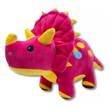 Dinossauro De Pelúcia Para Crianças Brinquedo Infantil 40cm Cor Pink