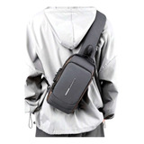 Bolso De Hombro Cruzado Para Hombre, Mochila Usb Pequeña