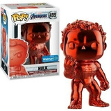 Funko Pop Hulk Red Chrome #499 Walmart Sticker Cromado