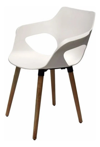 Silla Sillon Eames Madera Hogar Cocina Estar Living Estructura De La Silla Blanco Asiento N/a Diseño De La Tela N/a