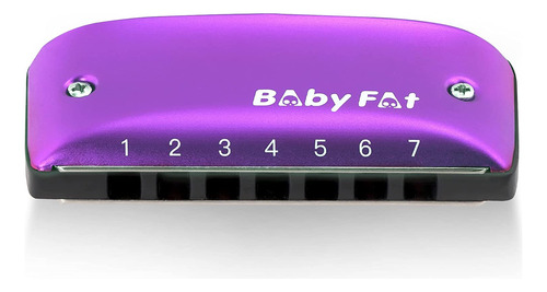 Kongshneg Babyfat 7 Hole Blues Mini Harmonica Set, Armã...