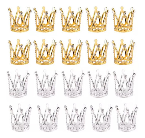 Diadema Completa Con Forma De Corona De Reina De 20 Pcs