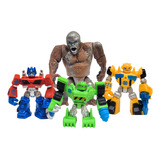 Kit 4 Robôs Rescue Bots Brinquedos Colecionáveis Promoção