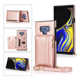Carcasa De Tpu+pu Para Samsung Galaxy Note9, Oro Rosa