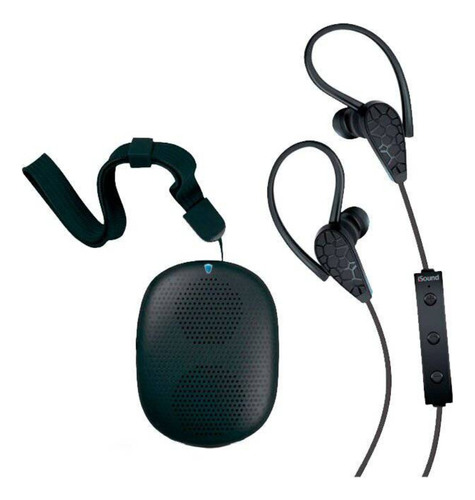 Isound Pack Bluetooth Parlante + Audifono Negro