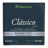 Encordoamento Giannini Nanotec Violão Nylon .029 Genwxpa Pn