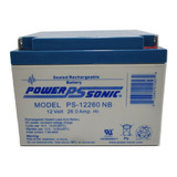 Bateria Powersonic Ps-12260 Nb 12v 26ah  Agm Recargable
