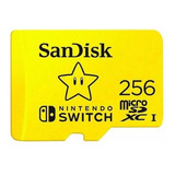 Cartão De Memória Micro Sd Nintendo Switch 256gb