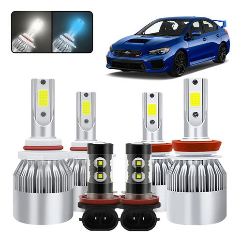 Kit De Focos Led 9005 H11 Para Subaru Wrx Sti 2018 2020