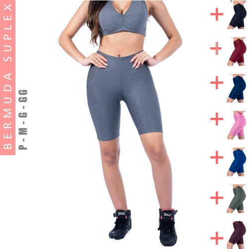 Kit 2 Bermudas Femininas Fitness Roupa Academia Crossfit