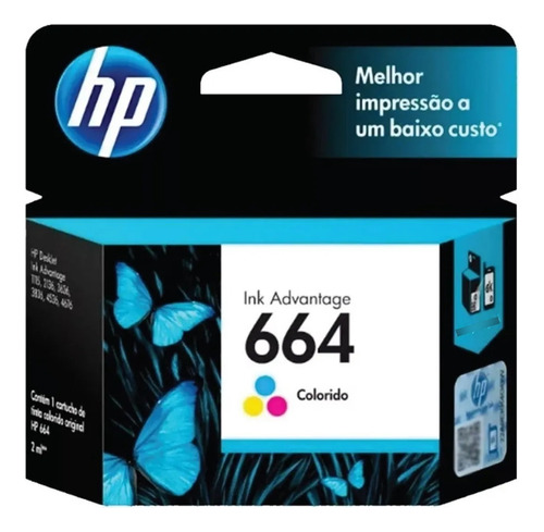 Cartucho Hp 664 Color F6v28al Original 3835 4535 4675 5275