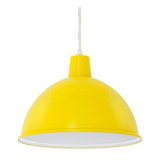 Luminária Pendente Taschibra Td 822 Branco/amarelo/vermelho