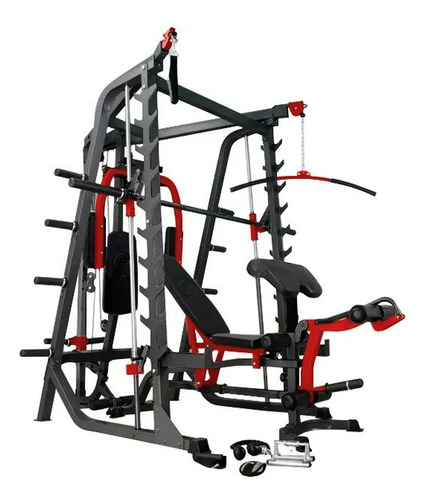 French Fitness Msc10 Multi Func Squat Cage Smith Importado