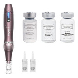 Kit Dermapen Dr Pen A10 Inalámbrico + 3 Activos + 2 Agujas