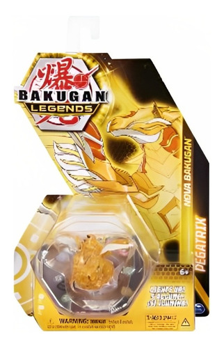 Bakugan Legends Nova Pegatrix Con Luz Bakutore Dorado