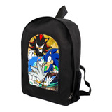 Mochila Clásica Sonic The Hedgehog Gamer/comic/ceries/anime