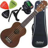 Kit Ukulele Kalani Soprano Kal220 Tribes Serie Acessórios