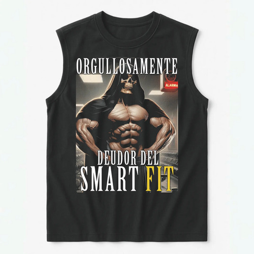 Playera Gym Calacas Chidas Deudor De Smart Fit