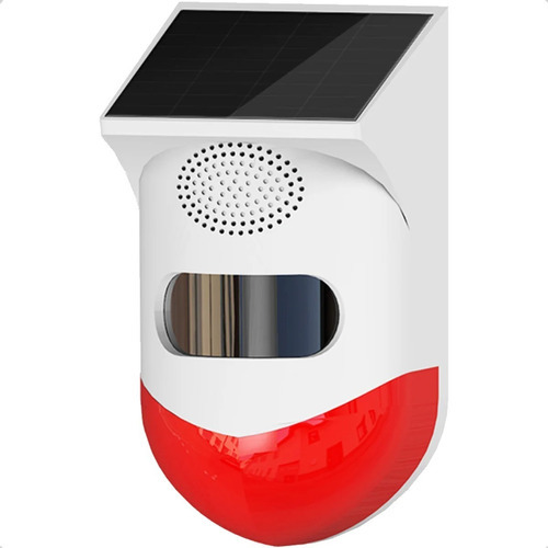 Sensor  Sirena Luces  Exterior Solar Wifi App Tuya