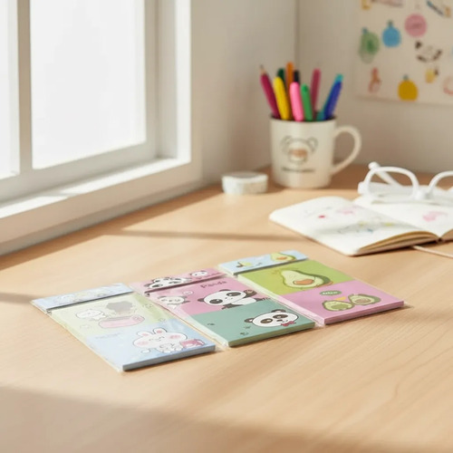 3 Pack Doble Post It Sticky Notes Papeleria Kawaii Scrapbook