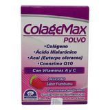 Colage Max En Polvo Colágeno, Ácido Hialurónico, Sabor Frambuesa