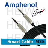 Cabo 2m Balanceado P10 Stéreo Trs Smart Cable Amphenol 2549