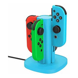 Estacion Carga Para Joycons De Nintendo Switch Color Azul