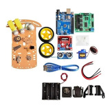 Kit Robótica Carro Iniciante Kit Completo Com Arduíno