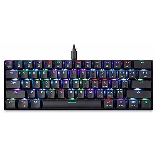 Teclado Mecánico Motospeed 60% Portátil 61 Teclas Rgb Led B