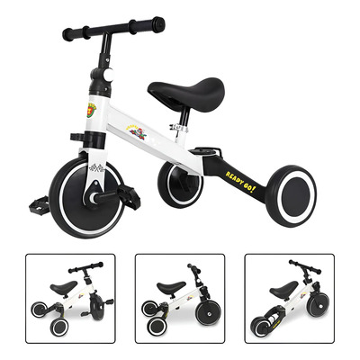 Bicicleta De Equilibrio Infantil 3 En 1 Con Pedales M89 Color Blanco M89 | Envío gratis