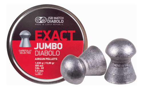 Diabolos Balines Jsb Exact Jumbo 5.5mm 500 Und 15.89 Grains