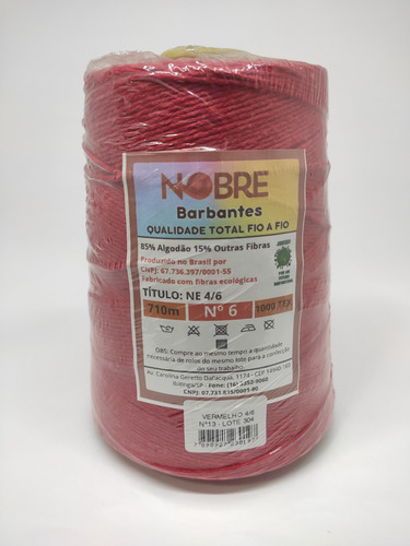 Barbante Nobre 700gr Fio 6 Diversas Cores