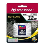 Memoria Transcend Ultimate Sdhc 32gb Clase10 Blíster Sellado