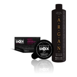Shampoo Argan 900ml Cofre Bubble Shock X12 Fidelite Kit Pelu