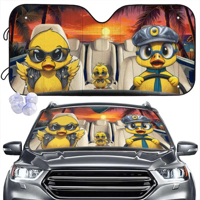 Parasol Para Parabrisas De Coche Duck Family
