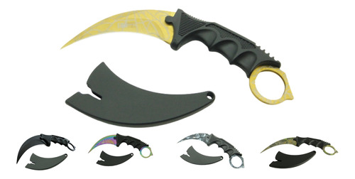 Faca Cs Go Bainha Cordão Manobra Karambit Tática Afiada Inox