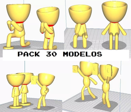 Macetas Relaxito Set 30 Modelos Archivo Stl Impresion3d 